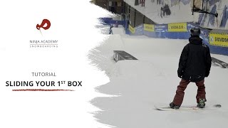 How to Slide a Box 5050  Boardslide  Snowboard Tutorial [upl. by Geneva594]