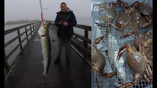 Captree Crabbing and Fishing Report In Rain Someone pulled up my crab traps when I was not looking [upl. by Haydon]