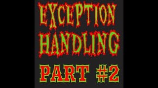 Exception Handling in Java  part 2 [upl. by Aljan]