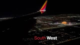 LAS VEGAS NIGHT LANDING on RUNWAY 01L Southwest B737  MAX 8 [upl. by Alledi44]