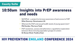 Insights into PrEP awareness and needs  HIV Prevention England Conference 2024 [upl. by Chappie]