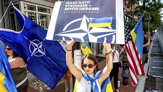 Adesione Ucraina alla Nato per gli alleati riuniti a Washington quotil percorso è irreversibilequot [upl. by Enenaj]