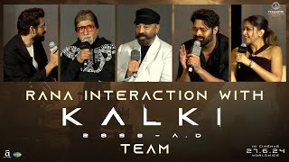 Rana Interaction with Kalki 2898 AD Movie Team at Pre Release Event  Mumbai  Prabhas  Deepika [upl. by Medardas783]