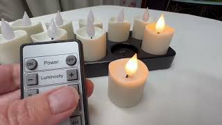 My HONEST Review PChero Flameless Candles with Remote Timer [upl. by Knowles]