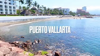 Visita a Puerto Vallarta caminando por la playa y el malecón [upl. by Rediah187]