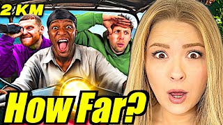 Americans React To SIDEMEN HOW FAR CAN YOU GET IN 24 HOURS [upl. by Akahs]