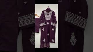 Most demanding article fypp onlineshopping 3pcs embroideredmaterial [upl. by Anaeli]