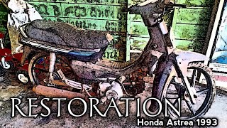 FULL RESTORATION•1993 HONDA ASTREA AbandonedTimeLapse [upl. by Kolosick564]