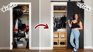 DIY SMALL CLOSET MAKEOVER [upl. by Oswell921]