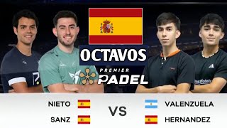 NietoSanz vs ValenzuelaHernández  16VOS  MADRID P1 PREMIER PADEL 2024  RESUMEN [upl. by Ahsieit]