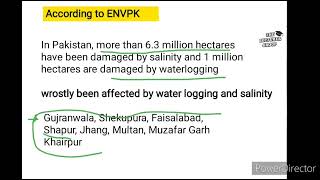 Cause effect and control of Water logging and salinity With respect to pakistan thelecturergroup [upl. by Melisandra]