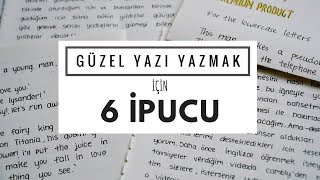 Güzel Yazı Yazmak için 6 İpucu [upl. by Annahsat]