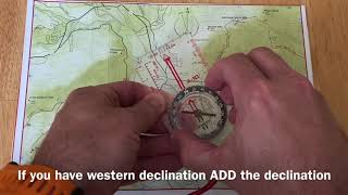 Wilderness Navigation Skills Orientating a Map with a Compass [upl. by Dorisa]