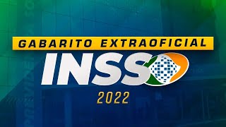 CONCURSO INSS 2022  GABARITO AO VIVO  AlfaCon [upl. by Nehr]