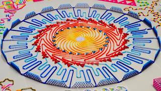 100000 Dominoes  The Colossal Spiral  Destination Domino 2024 [upl. by Gabriella]