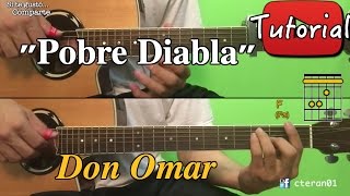 Pobre Diabla  Don Omar TutorialCover Guitarra [upl. by Darb72]