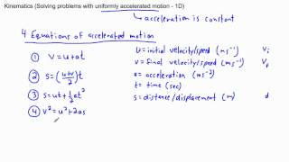 Kinematics  accelerated motion 13  IB Physics AP GCSE A level [upl. by Ennayhs328]