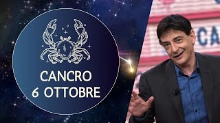 Cancro ♋️ LOroscopo di Paolo Fox  6 Ottobre 2024  Saturno docente severo ma è così che si impara [upl. by Stefano377]