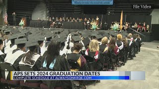 APS announces 2024 high school commencement dates [upl. by Dimah476]