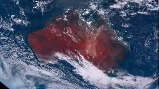 Australia View From Himawari8 Satellite 6 Day HD Timelapse [upl. by Oruasi]