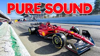 2022 F1 Pure Sound  F1 2022 Car Sound Pit Exit and Start Practice [upl. by Ahtekahs979]