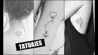 TATUAJES SENCILLOS Y BONITOS PARA MUJER ❤ [upl. by Pages]