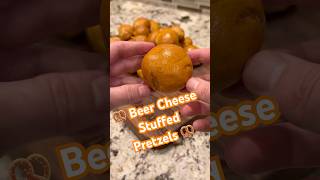 Beer Cheese Stuffed Pretzels 🥨 pretzels baking oktoberfest easyrecipe cooking fallrecipe [upl. by Ayotnom]