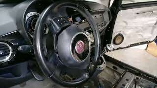 Fiat 500 Steering Wheel removal How to [upl. by Ratep]