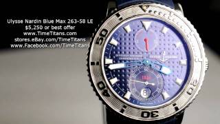 Ulysse Nardin Marine Diver Blue Max 26358 Limited Edition [upl. by Aicenra]