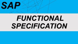 SAP Functional Specification  What is Functional Specification document  sapwithik sappp [upl. by Charlton747]