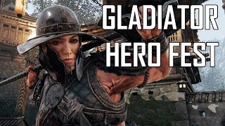 Gladiator Hero Fest Is Here  For Honor Gladiator Montage [upl. by Derek]