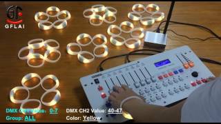 New 2017 GFLAI DMX512 Remote Controllable LED Bracelet Wristband For Party Concert Music Festival [upl. by Emory]