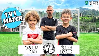 NEFES NEFESE KALDILAR ÖMER EYMEN İLE YUSUF EMRE RİZE’DE TEK KALE MAÇTA KARŞI KARŞIYA GELDİ  1V1 [upl. by Sillig]