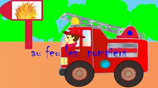 Comptine quotAu feu les pompiersquot  Comptines pour les petits [upl. by Nappy593]