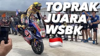 TOPRAK JUARA WSBK 2021 DI MANDALIKA [upl. by Tuinenga27]