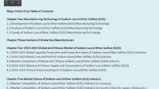 Sodium Lauryl Ether Sulfate SLES Market 20102020 Global Key Manufacturers Analysis Review [upl. by Bartle]