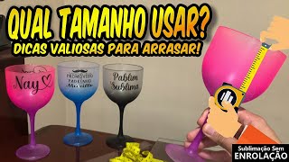 Tamanho da Arte Perfeita Para Personalizar Taças de Gin [upl. by Eelasor]