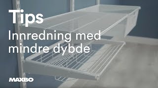 Innredning med mindre dybde [upl. by Raddy]