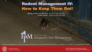 Rodent Management IV How to Keep Them Out [upl. by Ynnor]