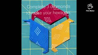 A quick guide to Tumbling Blocks quilt block [upl. by Yvi268]