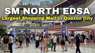 Biggest Shopping Mall in Quezon City SM NORTH EDSA  2024 Night Tour  Metro Manila Philippines [upl. by Susumu]