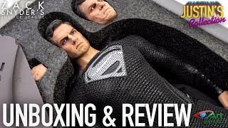 Superman Black Suit Justice League By Art Transcendent 16 Scale Figure Unboxing amp Review [upl. by Leina]