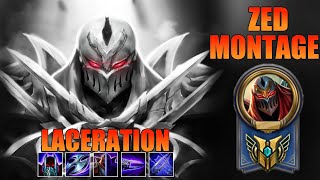 Laceration Zed Montage  NA Challenger Zed Main [upl. by Acnalb969]