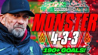 Klopps MONSTER 433 190 Goals FM24 Tactics  Football Manager 2024 Tactics [upl. by Hteik]