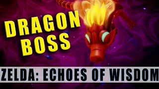 Dragon boss fight  How to beat Eldin Temple boss Volvagia in The Legend of Zelda Echoes of Wisdom [upl. by Worden923]