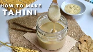 Easy Homemade Tahini Recipe  How to make Tahini [upl. by Goldin]