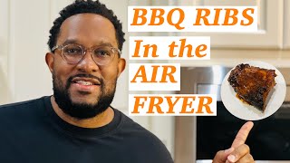 Mouthwatering BBQ RIBS in the AIR FRYERribs cooking airfryer [upl. by Bud710]