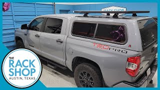 20142021 Toyota Tundra Short Bed Yakima LockNLoad SkyLine Roof Rack  The Rack Shop  Austin TX [upl. by Inafetse877]