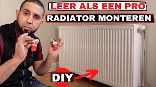 Leer hoe je zelf een verwarmingsradiator als pro kunt aansluiten DIY [upl. by Aralk]