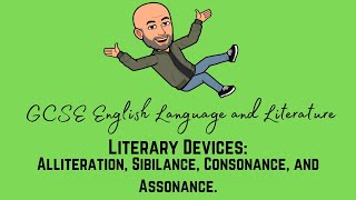 GCSE English Language and Literature Exam Alliteration Sibilance Consonance and Assonance [upl. by Anivlis774]